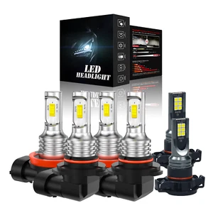 For GMC Canyon Crew Cab Pickup 2015-2022 LED Headlight Hi/Low + Fog Light Bulbs - Bild 1 von 12
