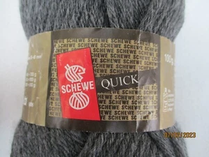 Acryl Strick- und Häkelwolle "Schewe-Quick", grau, 250 g - Bild 1 von 1