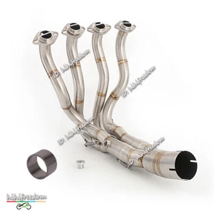 Tubo de eslabón de cabezal de escape de motocicleta con deslizamiento para Kawasaki Ninja ZX6R ZX636 2009-2023 - Imagen 1 de 13