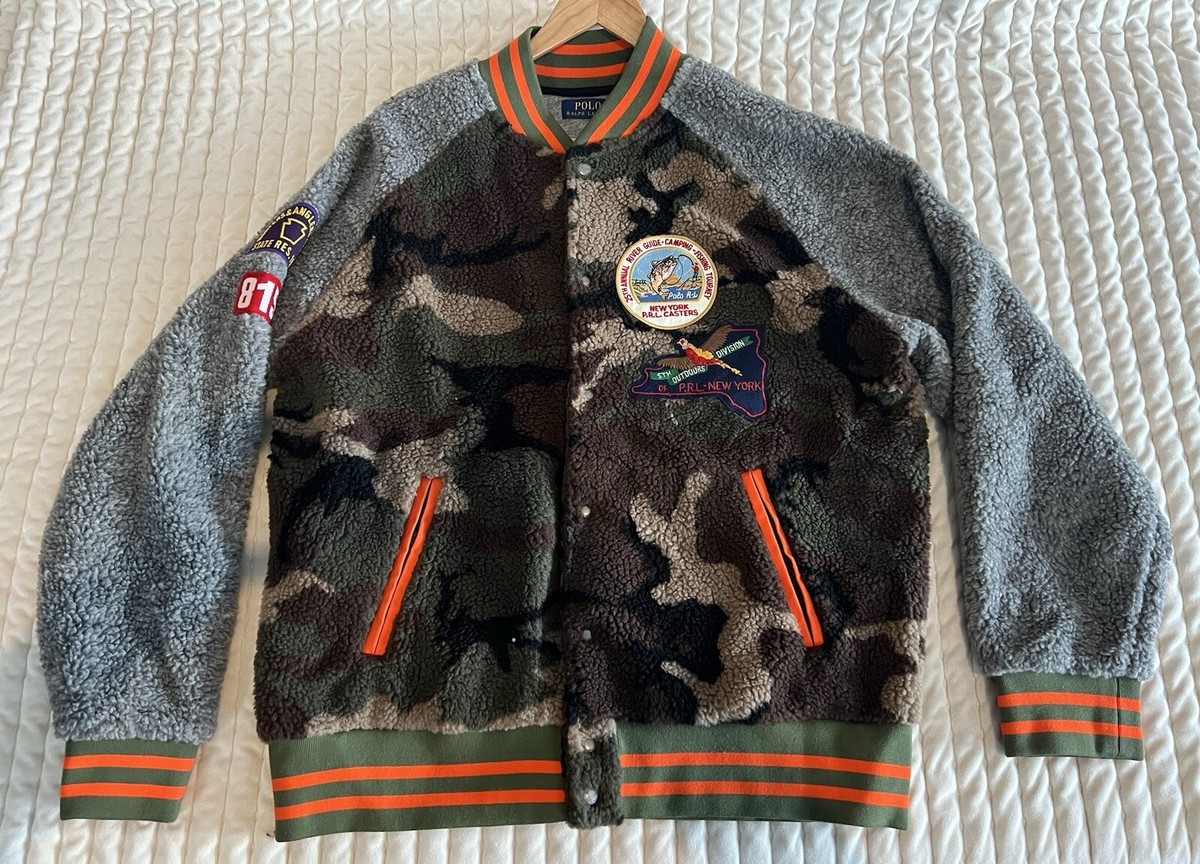 Polo by Ralph Lauren ハンティングジャケット　エルボーパッチ セール】 パッチワーク コットンリネン ウィンドブレーカー
