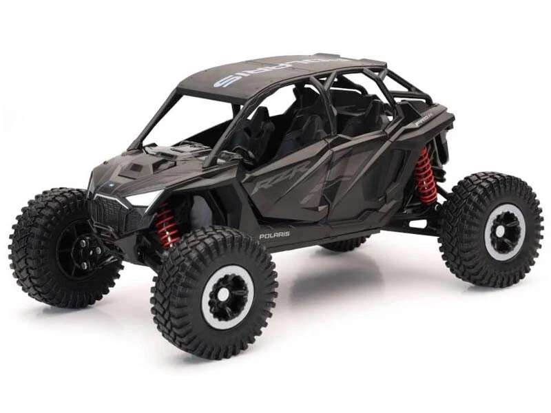 NEW-RAY 1 18 SCALE POLARIS RZR PRO R4 ROCK CRAWLER STEALTH BLACK