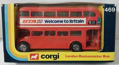 Corgi London Routemaster Bus #469 BTA Welcome to Britain Double Decker Bus 1979 - Image 1 of 4