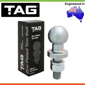 TAG Zinc Plated Tow Ball - 50mm, 3.5 tonne Towing Capacity, 62mm shank - Foto 1 di 5
