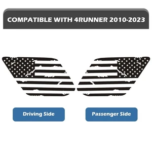 For Toyota 4Runner 2010-2022 American Flag Rear Side Window Decals (Left+ Right) - Picture 1 of 6