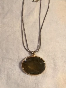 Vintage Double Chain Pendant Necklace - Picture 1 of 3