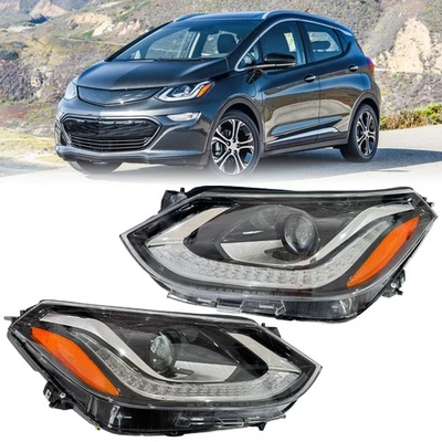 Par de faros para proyector izquierdo y derecho Chevy Bolt EV HID/Xenón LED DRL 2017-21 Foto 1 de 4