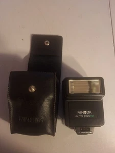 Flash de montaje en zapata Minolta Auto Electroflash 280PX con estuche - Imagen 1 de 7