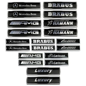 2pc Carlsson AMG Brabus Metall Karosserie Aufkleber Abzeichen für Mercedes-Benz. - Picture 1 of 40