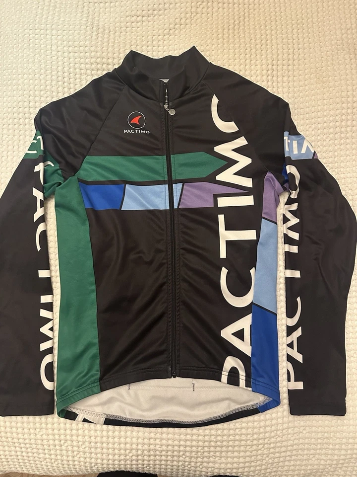 Camiseta deportiva de ciclismo para mujer Pactimo manga larga talla pequeña Foto 1 de 4