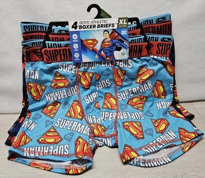 Superman Boys Boxer Brief Underwear, 4-Pack, Size XL (14-16) - Image 1 of 4