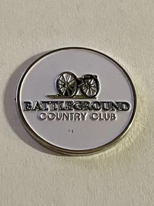 Rare Battleground Country Club 7/8" Coin Golf Marker - Manalapan Township, NJ - Picture 1 of 1
