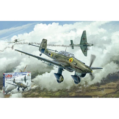 JU-87B STUKA BATTLE OF BRITAIN 80th ANNIVERSARY KIT 1:48 Italeri Kit Aerei Model - Immagine 1 di 3