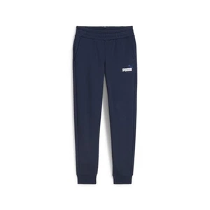 PUMA Essentials TwoTone Logo Pants Youth Boys Blue Casual Athletic Bottoms 58698 - Picture 1 of 2
