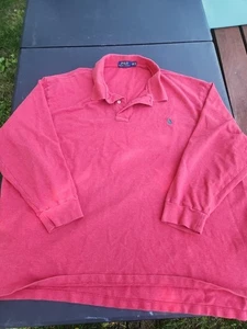Men's Vintage Polo Ralph Lauren Long Sleeve Collard Shirt Size 4XB - Picture 1 of 4