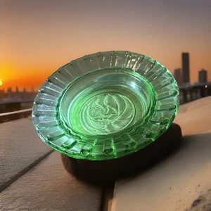 Cenicero Retro MGM Grand Hotel Cabeza de León Logo Verde Vidrio Bar Hombre Cueva Regalo - Imagen 1 de 11