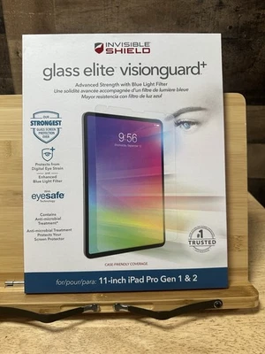 NEW ZAGG Invisible shield glass elite visionguard+ 11 inch ipad pro gen 1 & 2 - Image 1 of 2