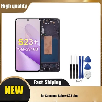 LCD Display TFT Digitizer For Samsung Galaxy S23 Plus S916 Touch Screen Part AAU - Image 1 of 4