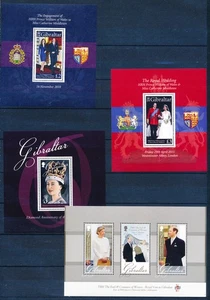 XE51422 Gibraltar Elizabeth II William & Kate wedding sheets XXL MNH - Picture 1 of 1