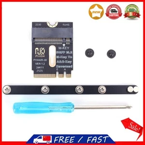 NGFF A+E-Key Male To NVME M-key Female Extension PCI-E 4.0 Adapter with Bracket - Photo 1/11