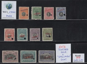 WC1_29042. PERÚ'. Rara variedad de juego BATALLA DE ARICA 1918. Sc. 209-219. MNH - Imagen 1 de 1