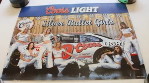VINTAGE Coors Silver Bullet Girls  NASCAR  18 x 24 Poster - Picture 1 of 2