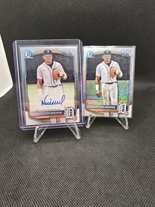 2025 Bowman Chrome 1st Nestor Miranda Prospects Auto, Shimmer DET TIGERS - Picture 1 of 5