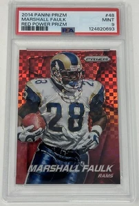 Marshall Faulk 2014 Panini Prizm #48 SP Red Power 036/125 PSA 9 MINT - Picture 1 of 2