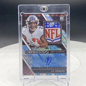 2020 Panini Obsidian Jersey Auto NFL SHIELD JK Dobbins 1/1 Rookie! - Picture 1 of 2