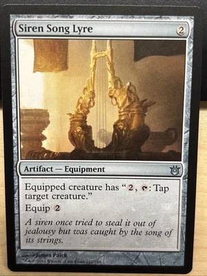 MTG BNG Born of the Gods 161/165 Siren Song Lyre Artifact Equipment UNCOMMON - Image 1 of 2