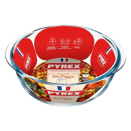 Pyrex Pirofila Vetro borosilicato (26x11cm) AIR FRYER Trasparente 208B100 7648 - Immagine 1 di 1