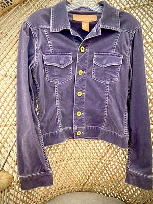 Christoper Blue Brand - Purple Corduroy Jacket Yellow Buttons Women's Size Small - Image 1 of 4