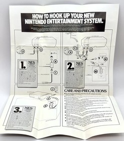 Nintendo Promo Poster How to Hook Up your NES 27&rdquo;X 20&rdquo; Japan 1989 VGC SHIPS FAST