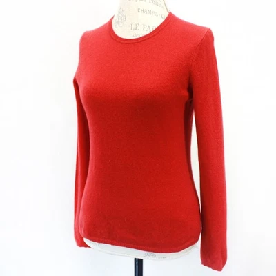 Charter Club 2-ply 100% cashmere Christmas red crewneck sweater Small - Image 1 of 4