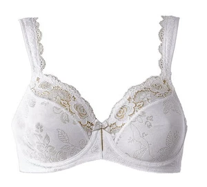 Triumph Stellina W 75 - 100 Cup B - F Bügel BH Weiss / Schwarz / Chrysantheme - Picture 1 of 14