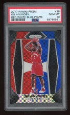 2017-18 Panini Prizm OG Anunoby Red White Blue Prizm Rookie RC #38 PSA 10