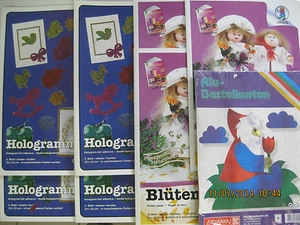 Blütenpapier, Halogrammfolie, ALU Bastelkarton DIN A4, versch. Farben TOP PREIS - Picture 1 of 4
