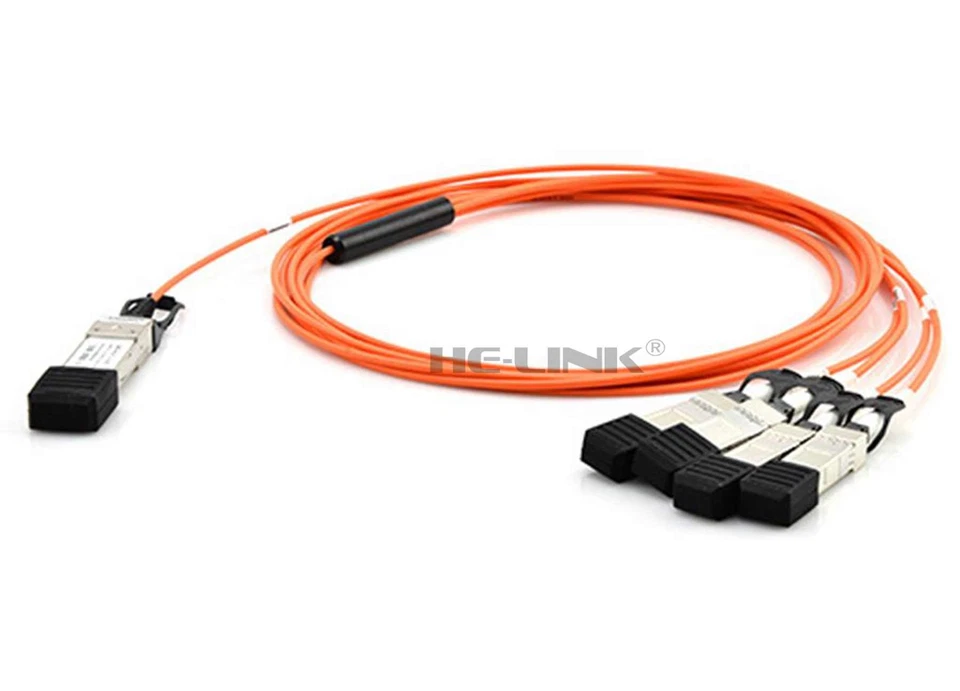 3m QSFP-4X10G-AOC3M Cisco Compatible 40G to 4x10G SFP+ Breakout AOC - Image 1 of 1