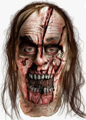 The Walking Dead Halloween Mask (Zombie with Split Head) One Size 14+, BRAND NEW - Image 1 of 4