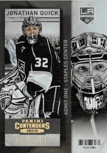 2013-14 Panini Contenders Gold #28 Jonathan Quick /100 - Picture 1 of 2
