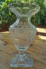 GRAND VASE MEDICIS BACCARAT SAINT LOUIS POINTE DE DIAMANTS