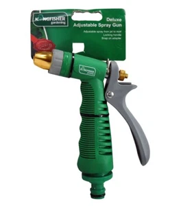 Kingfisher Deluxe Traditional Spray Gun Adjustable Heavy Duty Garden Hose Gun - Picture 1 of 2