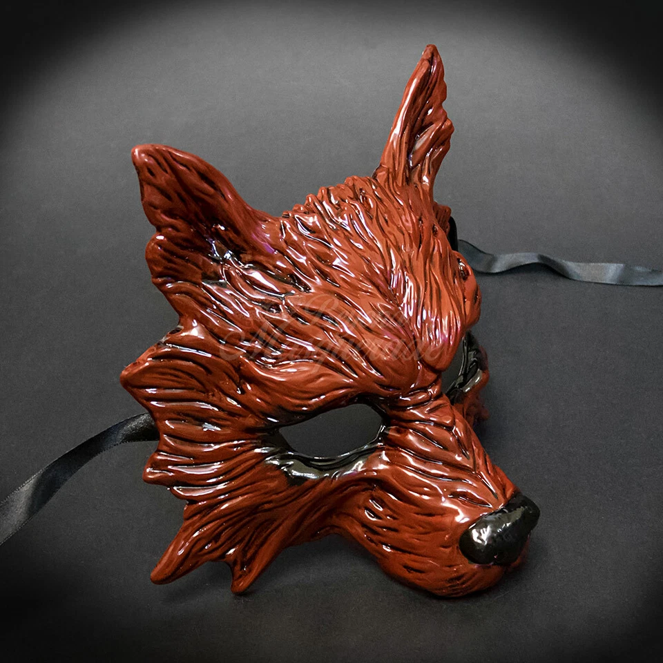 Men's Wolf Cosplay Werewolf Animal Party Costume Masquerade Mask - Image 1 of 1