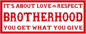 258 HELLS ANGELS Support 81 "It's About Love & Respect "BROTHERHOOD" Large - Picture 1 of 1