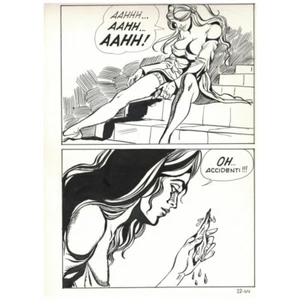 ORIGINAL Comic Tisch SEXY MÄRCHEN Nr. 22 Luciana Neri GEIS Edifumetto - Bild 1 von 1