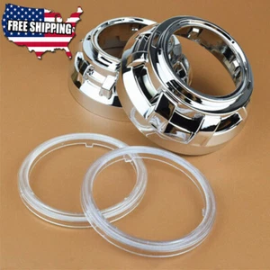 2x Xenon Projector Shrouds BEZELS Cayenne II Retro fit 3in PROJECTOR Lens Hella - Picture 1 of 5