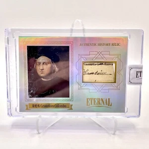 2024 Eternal Cuts World Celebrities Edition relikt Colombo 18/50 - Columbus *rzadki* - Zdjęcie 1 z 2