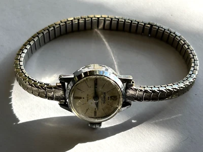 vtg Atlantic 25 Jewels Ballerina womens wrist WATCH retro mcm bracelet automatic - Image 1 of 4