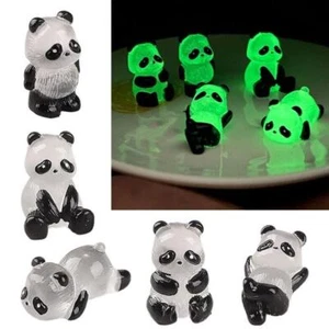 1/5Pcs Potted Mini Figurines Micro Landscape Miniature Panda Glowing Gift O2R3 - Picture 1 of 21