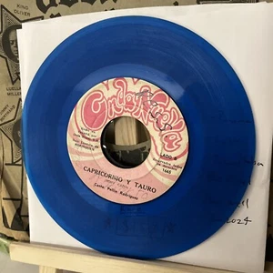 Pellin Rodriguez – Capricornio Y Tauro / Sopa De Bacalao , Rare Blue 45 Rpm - Picture 1 of 2