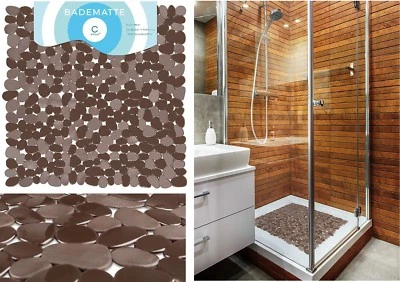 Circul 53 x 53 cm Braun Duscheinlage Duschwanne Dusche Anti Rutsch Matte  - Bild 1 von 4